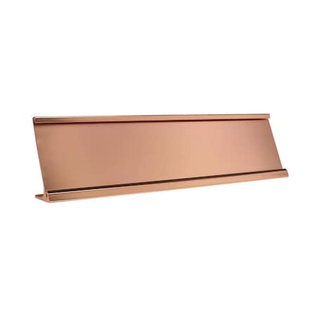 Simply Frames 12 in. Rose Gold Desk Plate SD-122G
